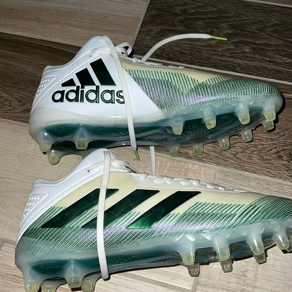 Mens adidas Freak cleats Sz 11 wh/green mids NWOB - Picture 2 of 5